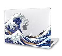 Gusumi MacBook Pro 13 Case 2023 2022 2021-2016 M2 M1 A2338 A2289 A2251 A2159 A1989 A1706 A1708 with/without Touch Bar, Protective Plastic Hard Shell Case Cover, Sea Wave