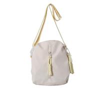 GUSXPPD Clear Crossbody Bag, Tassel Shoulder Bag for Women Men, Waterproof Multifunction Transparent Bag, Adjustable Strap Messenger Bags for Sports, Travel, Beach, Events, Concerts (white)