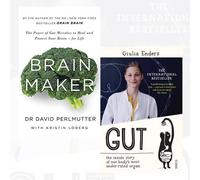 Gut and Brain Maker Collection 2 Books Bundle (Gut, Brain Maker: The Power of Gut Microbes to Heal and Protect Your Brain - for Life)