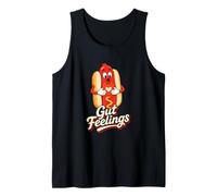 Gut Feelings Cute Hot Dog Heart Humor Tank Top