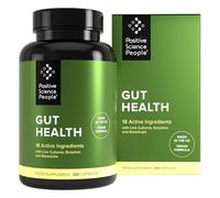 Gut Health Capsules with Probiotics, Prebiotics, Digestive Enzymes, Lactobacillus & Soothing Herbs - Vegan Gut Cleanse, Repair & Detox Supplement for Digestion - 120 Capsules, 30 Day Supply