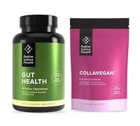 Gut Health + Vegan Collagen Bundle, from Positive Science People. Convenient and Money-Saving Offer to optimise Skin and Hair Health, Starting with Your Gut. 26 Active Ingredients. 30-Day Supply.