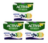 Gut Health Yoghurt Activias Multipacks Rhubarb, Strawberry, Vanilla and Blueberry 12x115g (Blueberry 12x115g)
