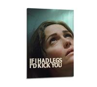 GUTAITER If I Had Legs I'd Kick You Motivational Poster Funny Decorative Wall Art Canvas Prints for Room Aesthetic16x24inch(40x60cm) Frame-style