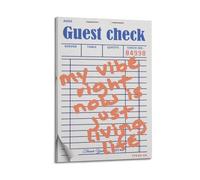 GUTAITER My Vibe Right Now Is Just Living Life Posters Retro Aesthetic Inspiring Wall Art Canvas Prints for Classroom Ofiice16x24inch(40x60cm) Frame-style-1