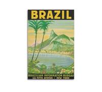 GUTAITER Rio De Janeiro Brazil Posters Retro Aesthetic Inspiring Wall Art Canvas Prints for Classroom Ofiice12x18inch(30x45cm) Unframe-style-2