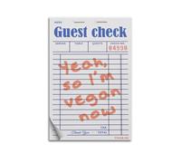 GUTAITER Yeah So I’m Vegan Now Posters Retro Aesthetic Inspiring Wall Art Canvas Prints for Classroom Ofiice08x12inch(20x30cm) Unframe-style-1