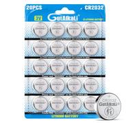 GutAlkaLi 20 x CR2032 3V Lithium Button Cell Battery CR 2032 Lithium 4 Packs of 5 Units