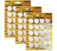 GutAlkaLi 60 CR2032 3V CR 2032 Batteries (3V 60 Lithium Button Cell Batteries