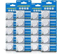 GutAlkaLi CR2032 Lithium Batteries - Pack of 20, High Capacity with 3V Output for Computer Motherboards, Remotes, Toys, and More (2032/DL2032/ECR2032 Compatible)