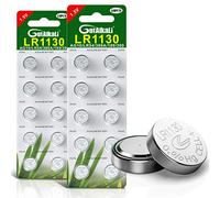 GutAlkaLi LR1130 Battery Pack of 20 - 1.5V AG10 Batteries for Watches, Hearing Aids, Glucometer, Key Fobs and Small Electronics - Silver Oxide Chemistry Provides Stable Voltage and Long Lifespan