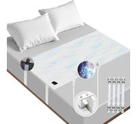 GUTANUSS Grounding Bed Sheet Grounding Mat Earthing UK Conductive Earthing Bed Sheet with 10% Silver Fiber & 90% Organic Cotton for Crib or Single Bed (68×132cm) Beige