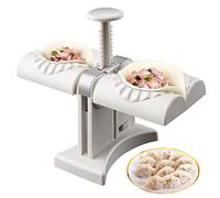 Gute Automatic Dumpling Maker,Household Double Head Dumpling Press Machine Mould, Safe Healthy Stainless Steel Kitchen Tool for Dumpling Making, Wrap Two at A Time