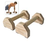 Gute Push Up Bars Stands,Wooden Parallettes Gravity Fitness,Mini Handle Pumps,Push Ups for Fitness,Gymnastics, Aerobics,2PCS