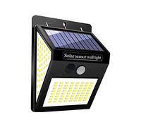 Gute Solar Lights Outdoor,144 LED Solar Wall Lights Outdoor,IP65 Waterproof Solar Motion Sensor Security Lights With120°Wide Solar Powered Wireless Wall Lights for Garden Patio Yard(1Pack)