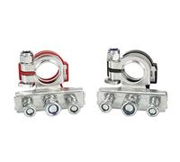 Guteauto 3 Way Battery Terminal Connectors, 12V/24V Leisure Battery Terminals with Copper Plate, Positive Negative Cable Clamp for Car Boat Motorhome Caravan