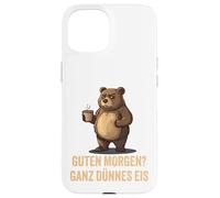 Guten Morgen - Very Thin Ice Cream (Bear) - Funny Coffee Design Case for iPhone 15