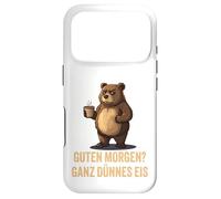Guten Morgen - Very Thin Ice Cream (Bear) - Funny Coffee Design Case for iPhone 17 Pro