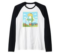 Guten Tag Hot Air Wiener Balloon Raglan Baseball Tee