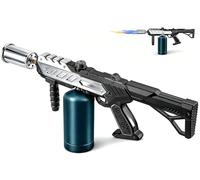 Gutenguy Powerful Propane Torch with Detachable Design, Adjustable Flame Kitchen Blow Torch, Flamethrower Gun Torch Burner for BBQ, Searing Steak, Welding, Camping Charcoal Lighter (Tank Not Included)