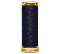 Gutermann 100% Natural Cotton Thread - 100m Wide Range of Colors (Dark Navy)