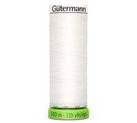 Gütermann Sew All Thread 723860 800 – 100% Recycled Polyester – 100 m – White