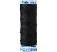 Gutermann 101M-000 Silk Thread, 100m/109 yd, Black