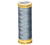 Gutermann 103C-7410 Natural Cotton Thread 110 Yards-Light Slate Blue