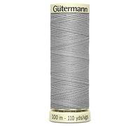 Gutermann 2T100/38 | 38-Silver Grey 100% Polyester Sew All Sewing Thread | 100m by Gutermann