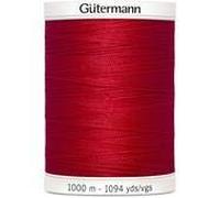 Gutermann 5 x 1000mtr Premium Polyester Sew All Thread - Colour 156 Red