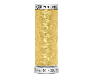 Gutermann 709700/1067 | Lt Yellow Sulky Rayon 40 Machine Embroidery Thread 200m