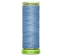 Gutermann 723665 143 Sew All 100% Recycled Top Stitch Thread 30mtr, Baby Blue, One Size