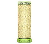 Gutermann 723665 325 Sew All 100% Recycled Top Stitch Thread 30mtr, Lightest Yellow, One Size