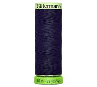Gutermann 723665 339 Sew All 100% Recycled Top Stitch Thread 30mtr, Midnight Blue, One Size