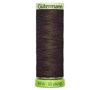 Gutermann 723665 694 Sew All 100% Recycled Top Stitch Thread 30mtr, Brunette, One Size