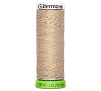 Gutermann 723860 186 Sew All 100% Recycled Polyester Thread 100mtr, Ecru, OSFA
