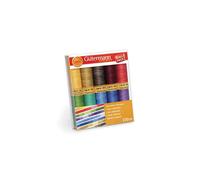 Gutermann 731149-1 Thread Set Natural Cotton 100m x 10 reels Multicolor, Multi-Colour
