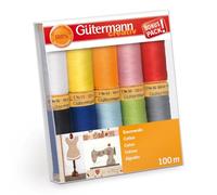 Gutermann Cotton Thread Set - 10 x 100m - Colour Assortment 2 734521