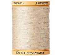 Gutermann 800m/875 yd Natural Cotton Thread Solids, Burlap Beige, 800C-927