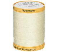 Gutermann 876 Yard Natural Cotton Thread Solids - Egg White