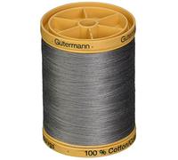 Gutermann 876 yd Natural Cotton Thread Solids, Iron Grey, 800m, GUT800.6206