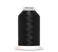 Gutermann Bulky Lock 80 Overlocker Thread Black - 1000 Metres - each