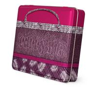 Gutermann Cotton No.30 Storage Tin - 12X300M Multicolour + Needles & Labels, Premium Cotton For Sewing & Quilting