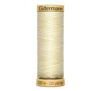 Gutermann 2T100C/919 | Cream Cotton Sewing Thread | 100m