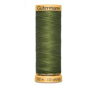 Gutermann Natural Cotton 100m Quilting Sewing Machine Sewing Thread Green - 9924