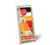 Gutermann COTTON Thread Set - All Purpose Sewing - 7 REELS 100m Assorted Colours