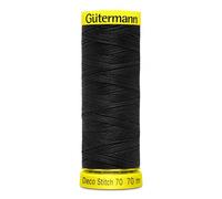 Gutermann Deco Stitch 70 Thread 000 Black - 700 Metres - each