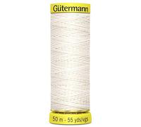 Gutermann Linen Thread for Hand Sewing of Heavyweight Fabric, Buttonholes, Clothes and Textile Repair WHT - White - 1 x 50m Spool