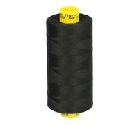 Gutermann Mara 120 All-Purpose Sewing Thread Set of 2 Polyester 1000 m Sewing Machine Thread UV Resistant, (Black, 2)