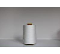 Gutermann Mara 70 Polyester Overlocker Thread Cone 7,000 m | Heavy Duty Mara Cone for Sewing, Overlocking, Upholstery & Industrial Use - Black, White & Colour Options (800 White)